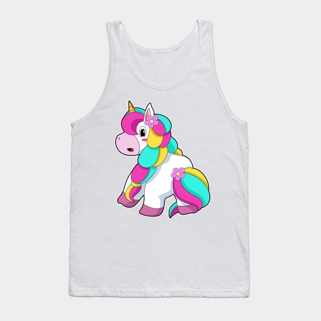 Unicorn Hair Braid Tank Top by Markus Schnabel